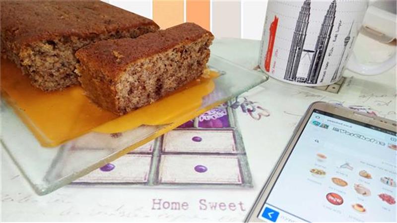 עוגת בננה ושוקולד מריר