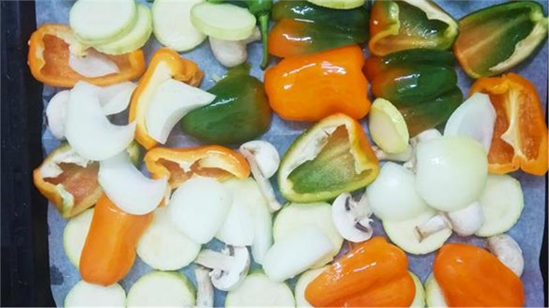 פרוסות חציל קלויות בתנור