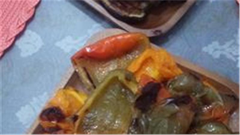 פרוסות חציל קלויות בתנור