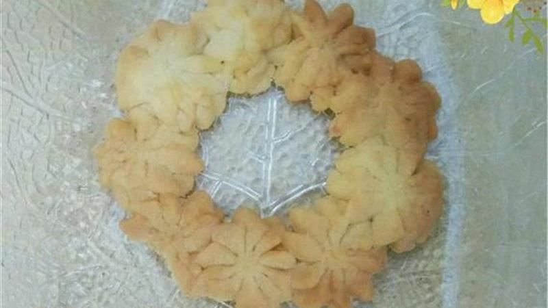 עוגיות פרח עם שוקולד