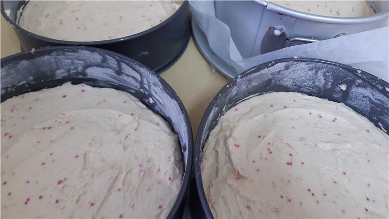 עוגת סוכריות צבעוניות ליום הולדת