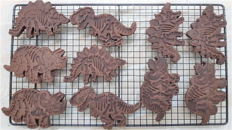 עוגיות מאובני דינוזאור, עוגיות דינוזאור