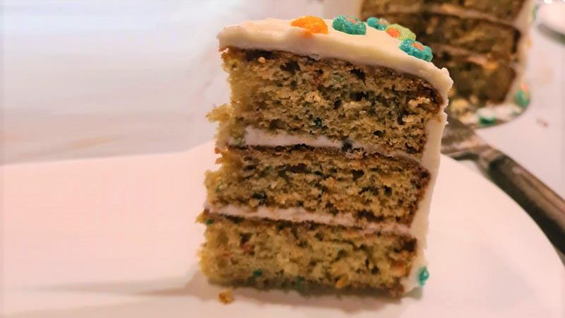 עוגת קורנפלקס פירות, עוגת דגני בוקר פירות, עוגת קורנפלקס